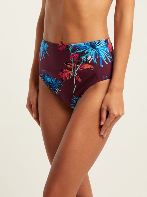 floral high waisted bikini