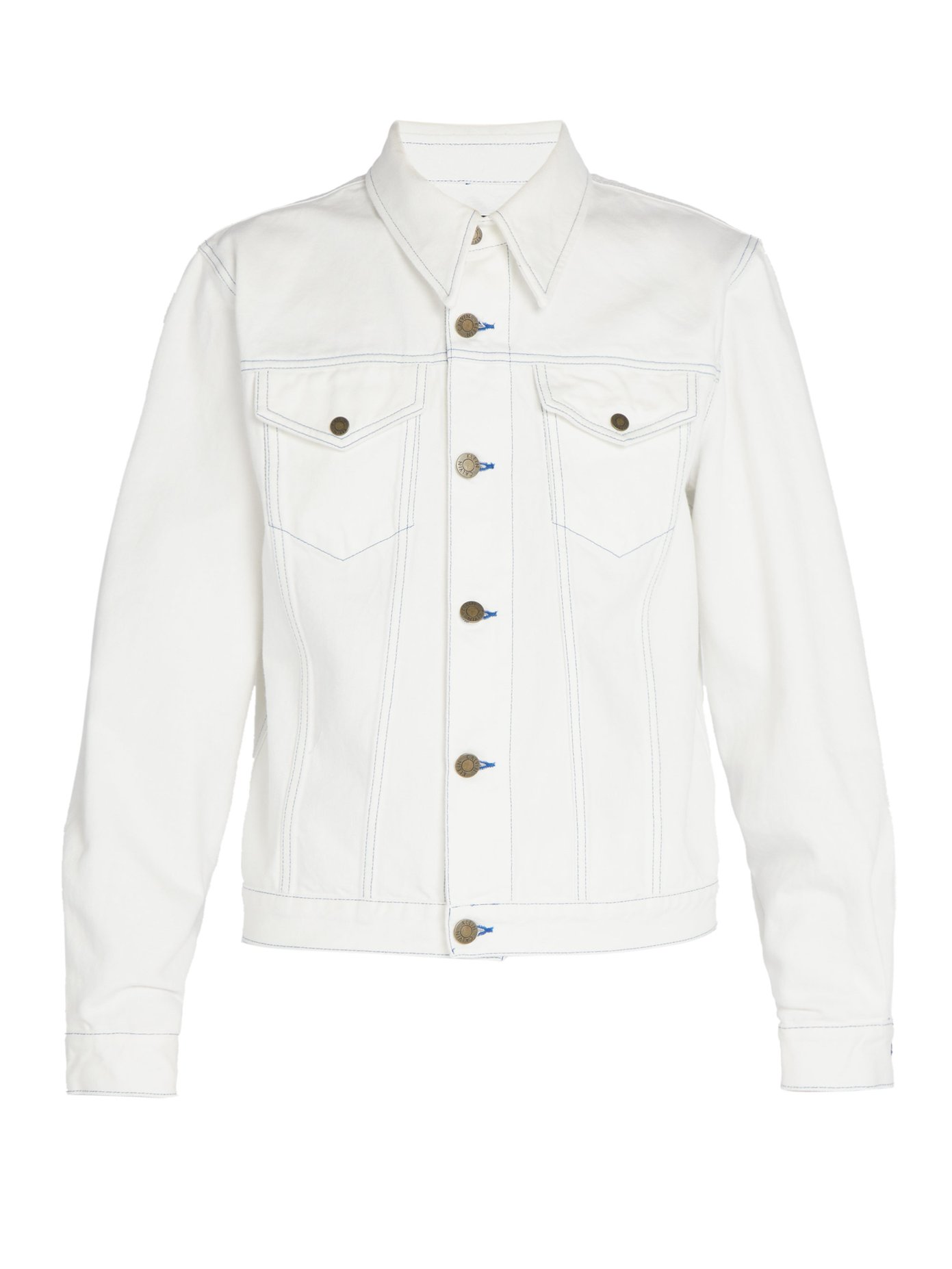 calvin klein white jean jacket