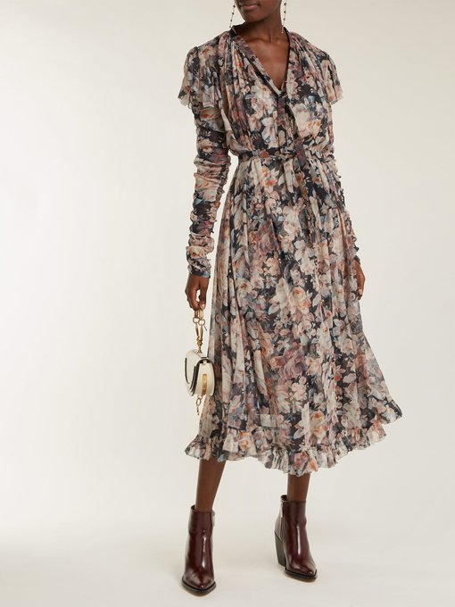 Floral Midi Dress on Sale, 57% OFF | campingcanyelles.com
