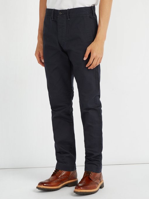 Slim-fit cotton chino trousers | RRL 