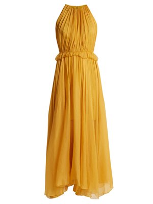 Kamille halterneck silk dress | Maria Lucia Hohan | MATCHESFASHION UK