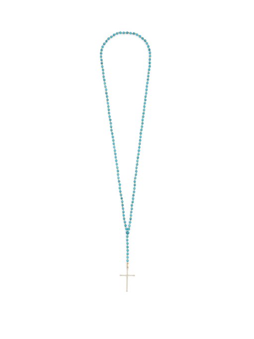 Diamond, turquoise & 18kt gold necklace展示图