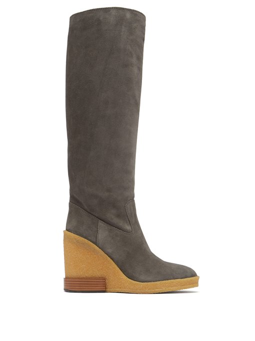suede wedge boots uk