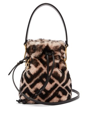 fendi fur bucket bag