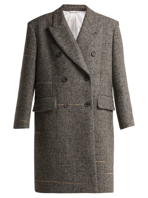 calvin klein double breasted wool coat