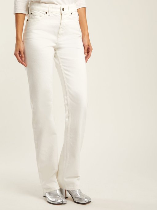 calvin klein mid rise straight jeans