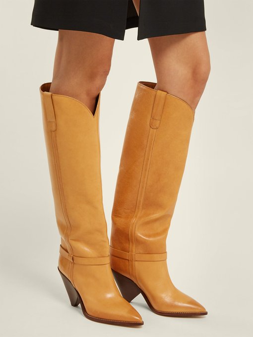 Lafsten knee-high leather boots 