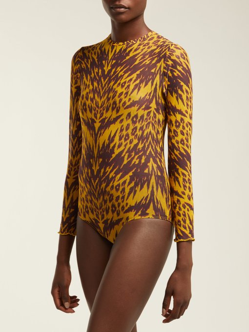 tiger print bodysuit