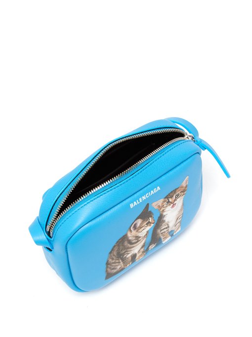 Everyday Camera XS kitten-print cross-body bag | Balenciaga ...