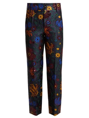 Dragon Flower Hendricks jacquard trousers | La DoubleJ | MATCHESFASHION UK
