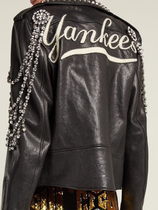yankees leather jacket