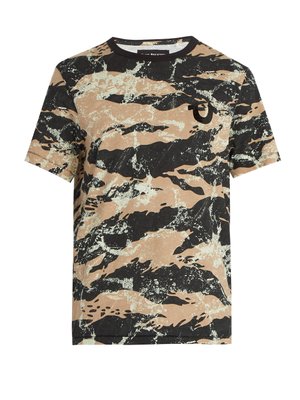Camouflage-print cotton T-shirt | True 
