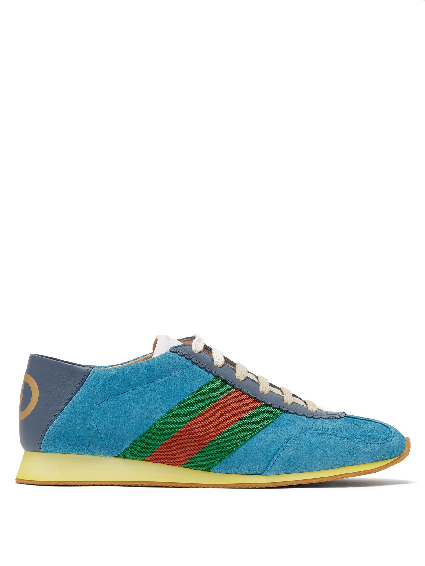 gucci suede trainers