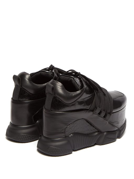 platform leather shoes