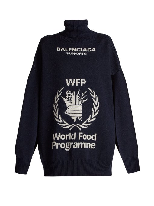 balenciaga world food programme sweater