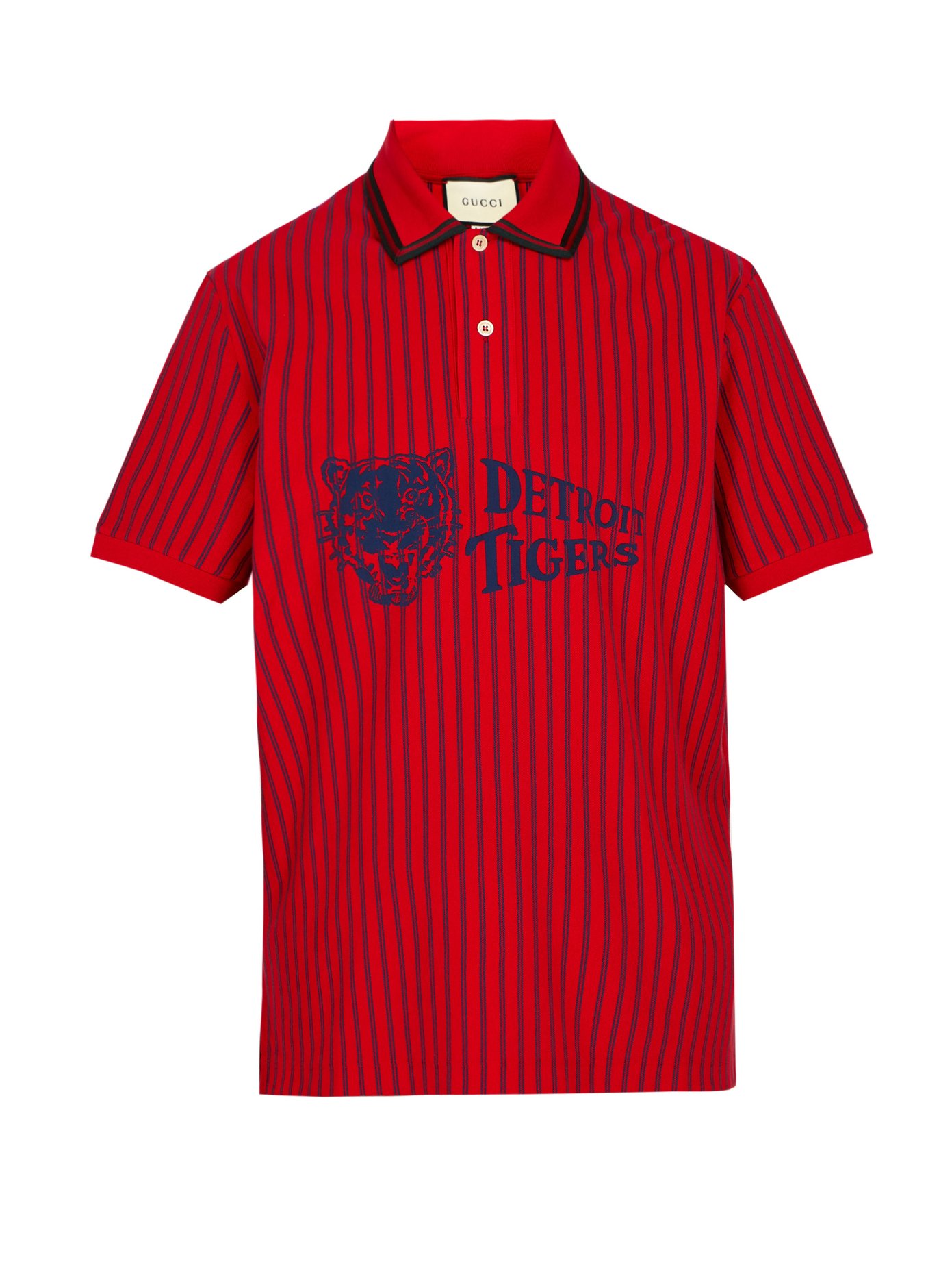 Detroit Tigers-print cotton-piqué polo 