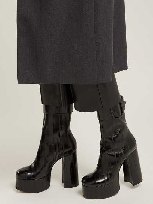 Billy eel-skin ankle boots | Saint 