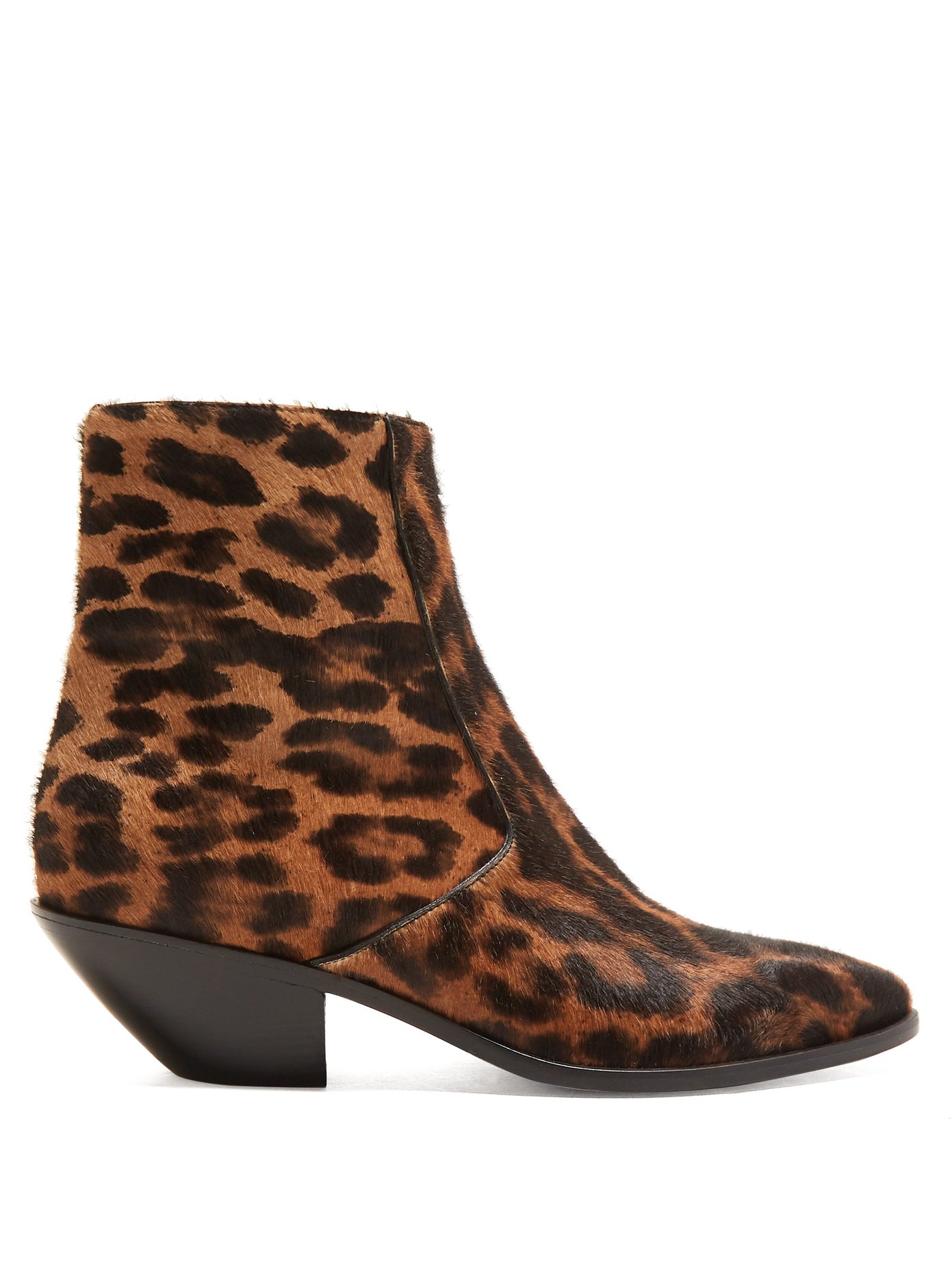 saint laurent leopard boots