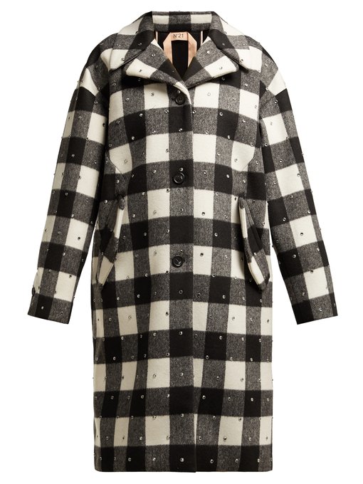 Single-breasted wool-blend check coat | No. 21 | MATCHESFASHION US