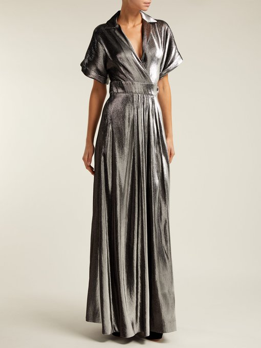 Liquid Metal wrap dress | Temperley London | MATCHESFASHION.COM US