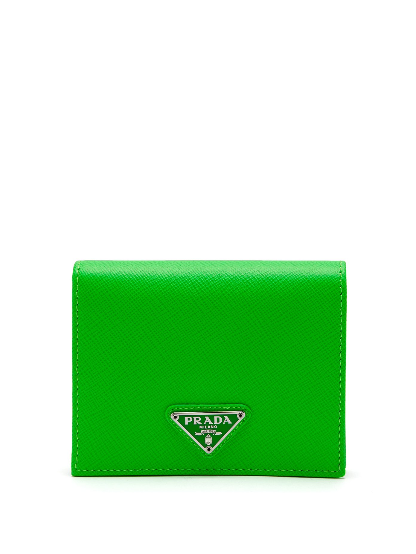 Saffiano-leather bi-fold wallet | Prada 