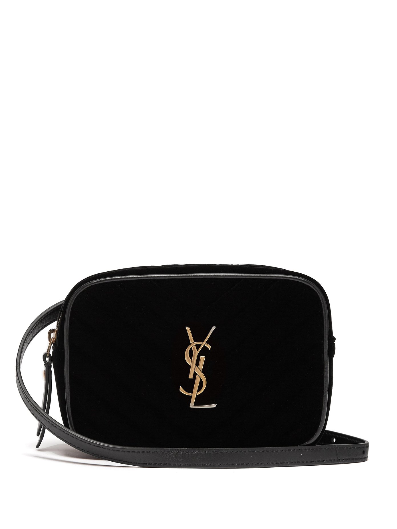 saint laurent velvet pouch