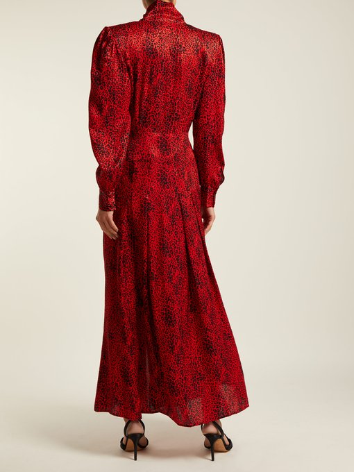 Leopard-jacquard silk dress | Alessandra Rich | MATCHESFASHION UK
