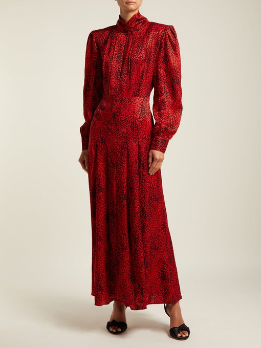 Leopard-jacquard silk dress | Alessandra Rich | MATCHESFASHION UK