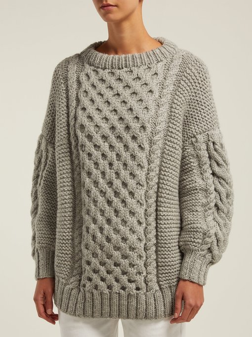 Tali oversized cable-knit wool jumper | Mr Mittens | MATCHESFASHION US