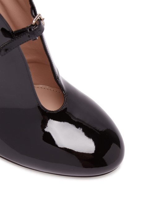 miu miu patent leather ankle boots