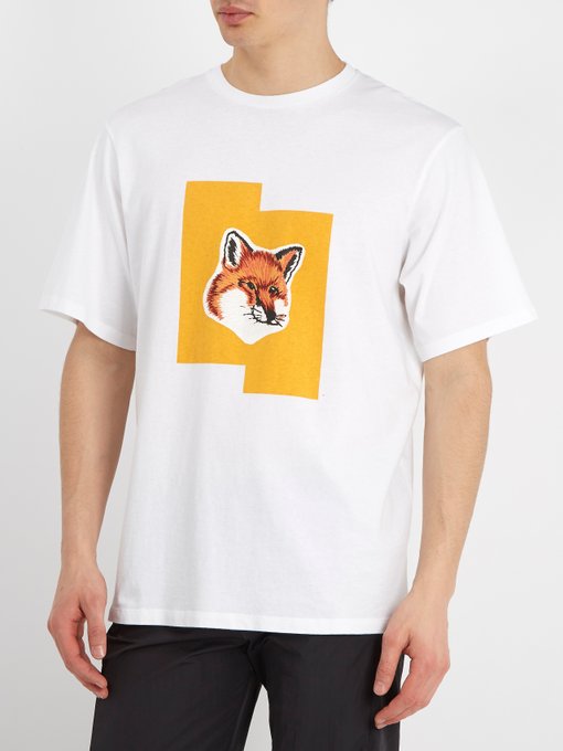 Fox-head crew-neck T-shirt展示图