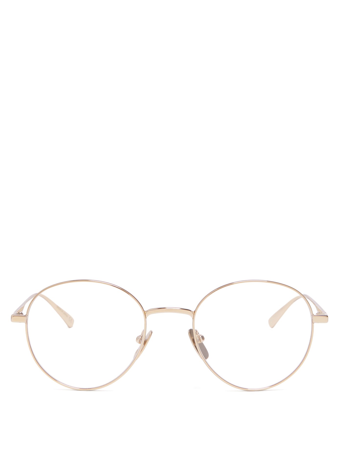 gucci gold round glasses
