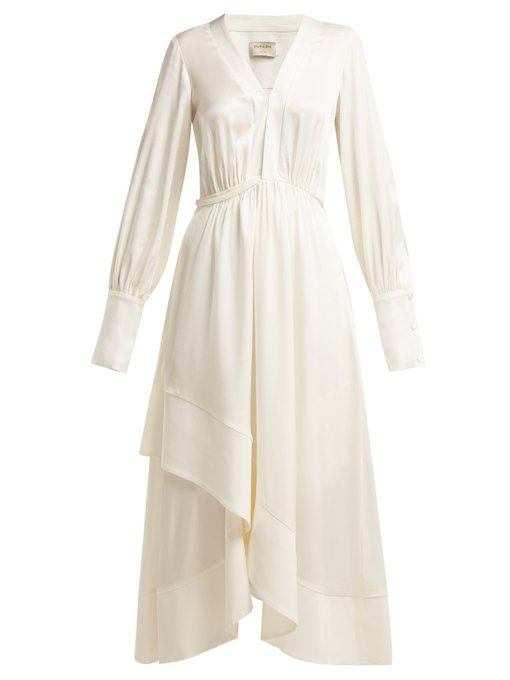 Theodora silk-blend wrap midi dress | Zeus + Dione | MATCHESFASHION UK