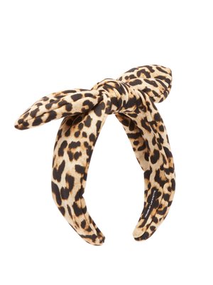 Leopard-print bow silk headband | House of Lafayette | MATCHESFASHION UK