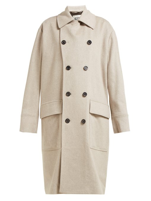 Connolly - Double Breasted Wool Coat - Womens - Beige | ModeSens