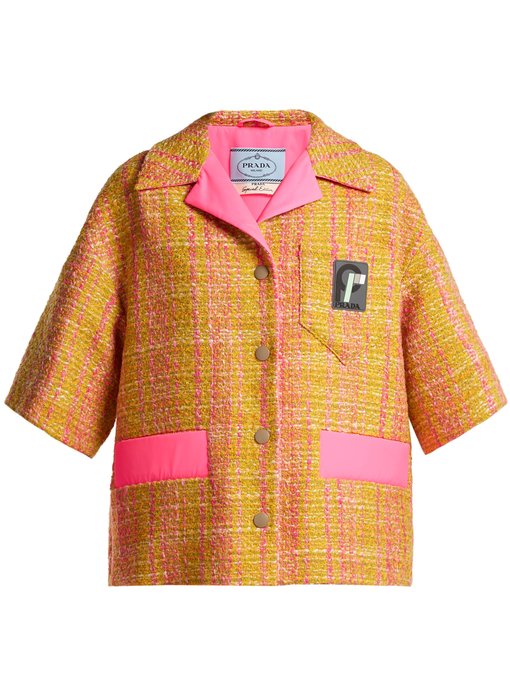 Cropped tweed jacket | Prada 