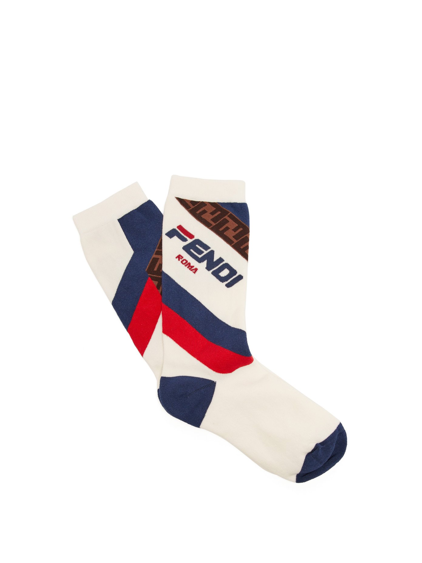 Mania logo-jacquard cotton-blend socks 