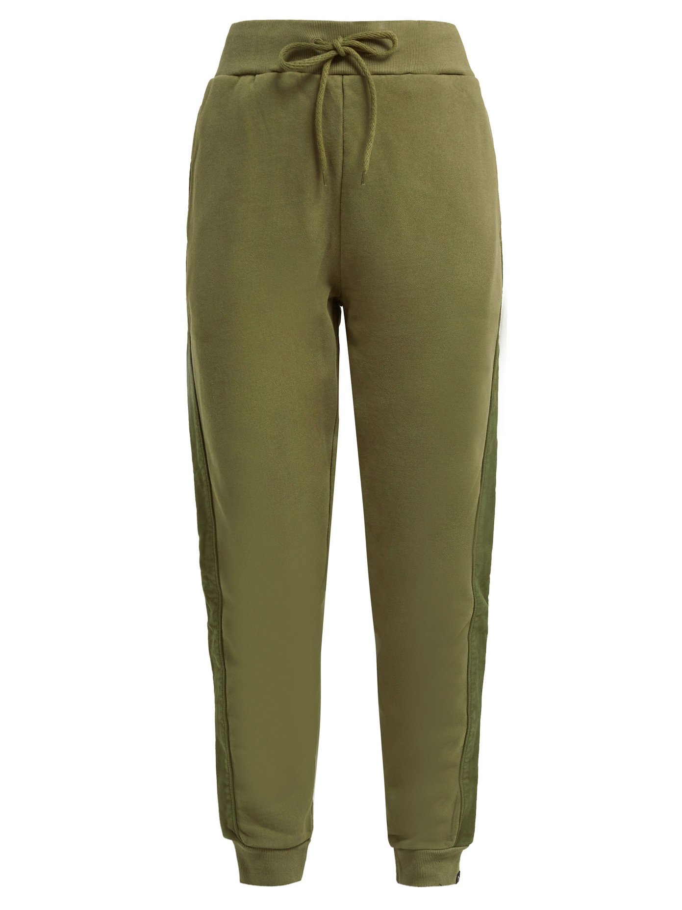 khaki track pants