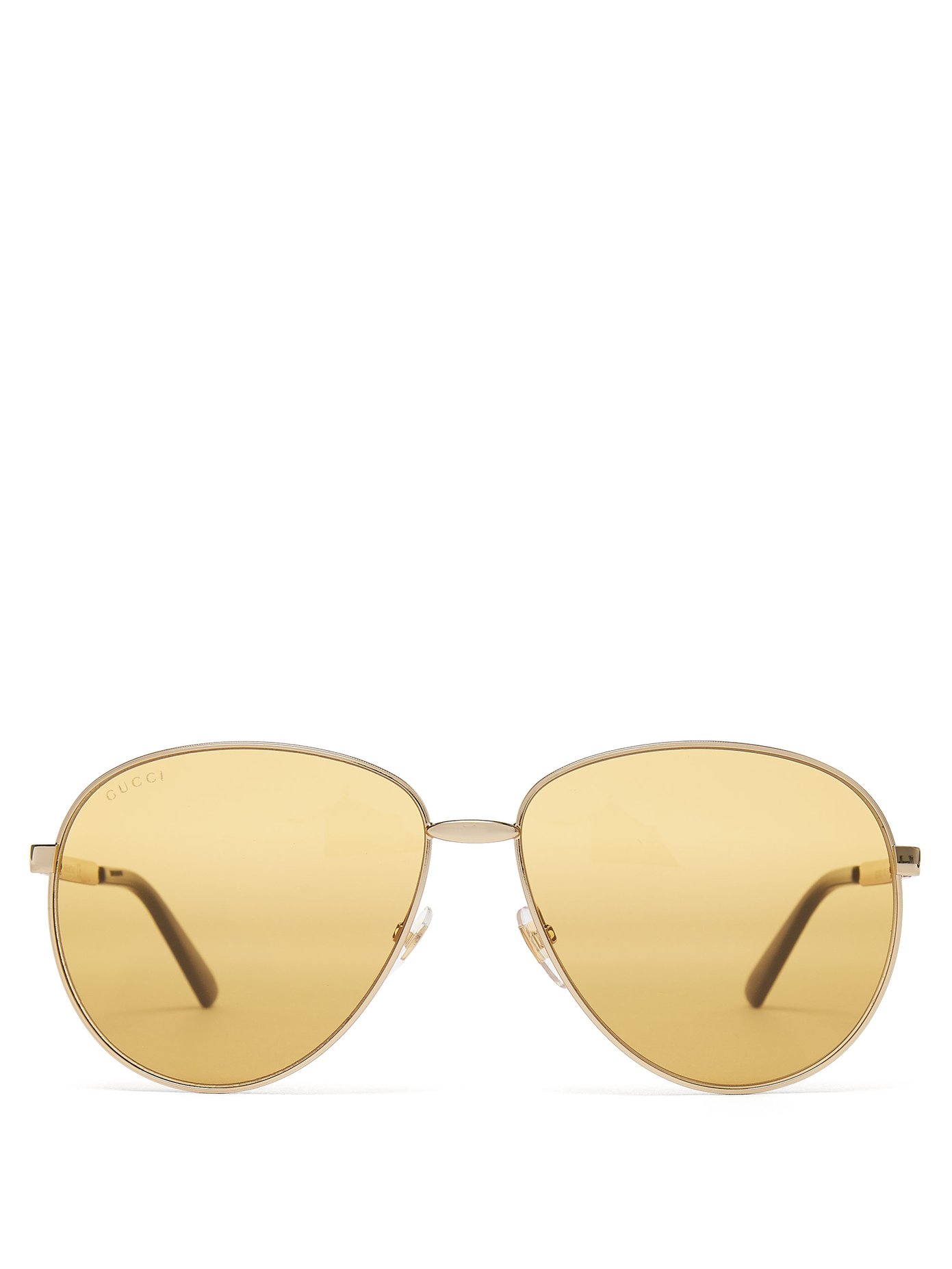 gucci aviator sunglasses yellow