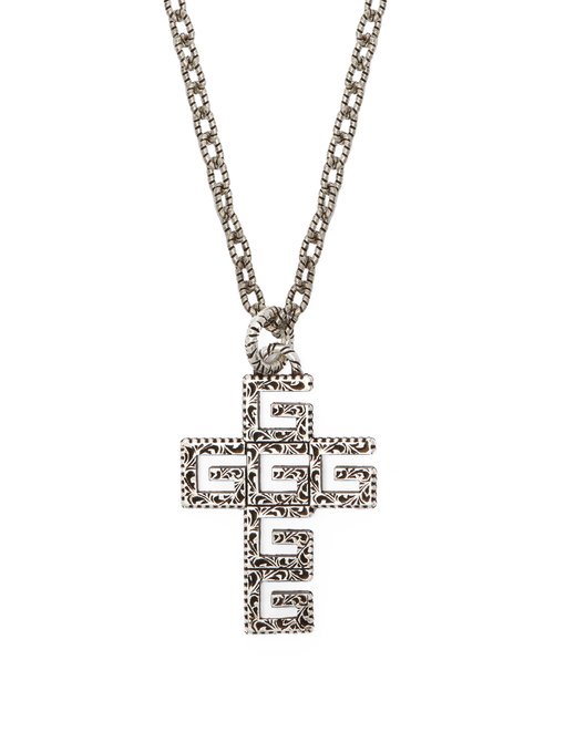 gucci chain cross