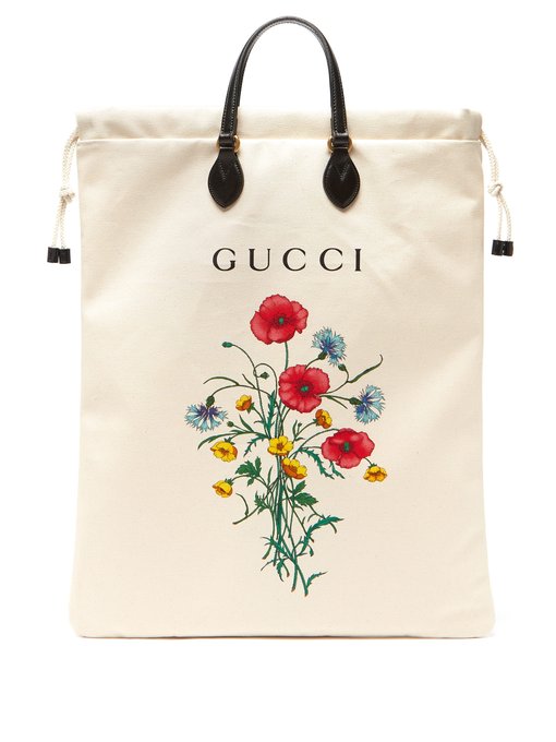 Chateau Marmont canvas tote bag | Gucci | MATCHESFASHION US