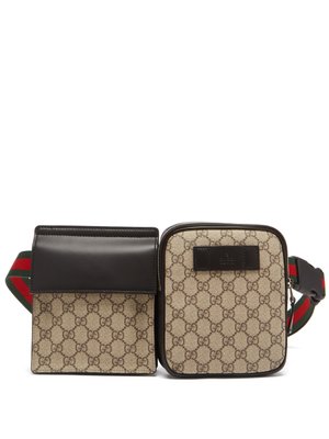 GG Supreme Web-striped belt bag | Gucci | MATCHESFASHION UK