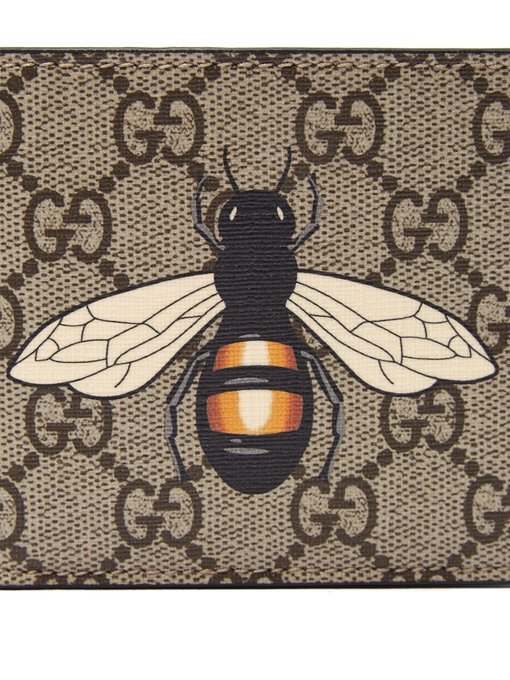 gucci wallet bee print
