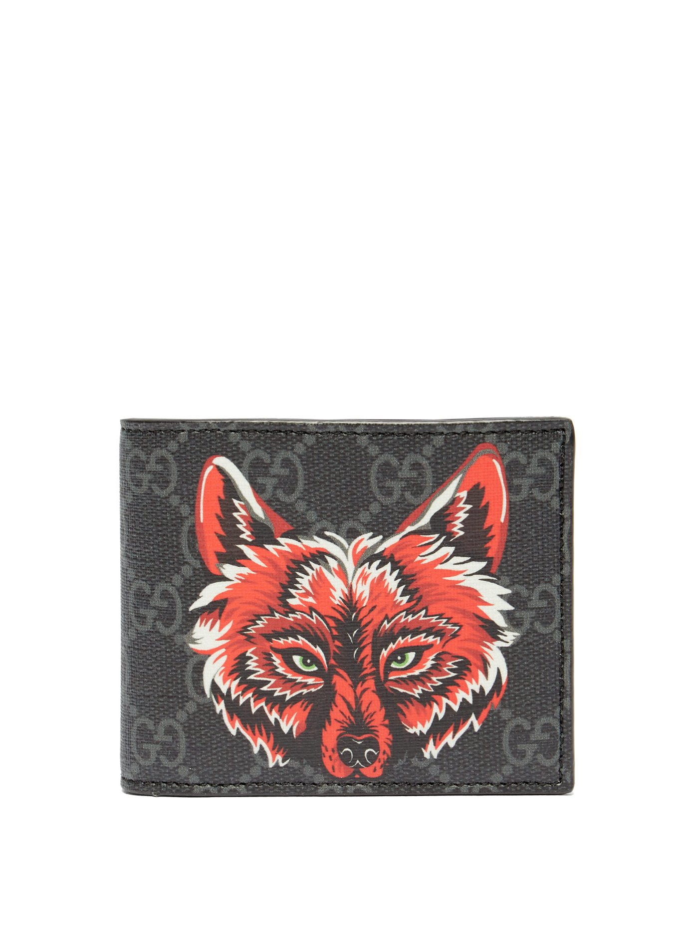 gucci card holder wolf