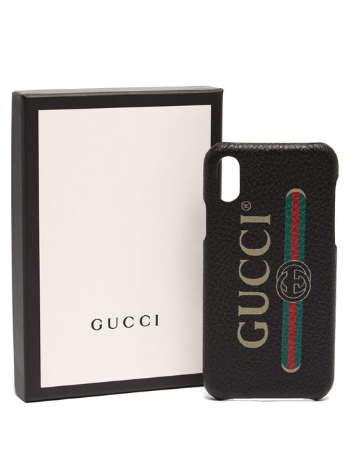 versace vintage logo slides X leather iPhone®  Gucci Vintage case  logo