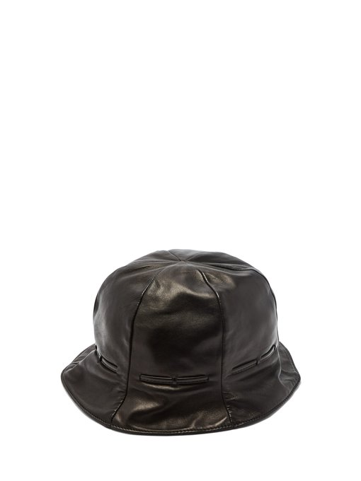 gucci leather bucket hat