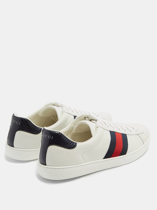 gucci navy trainers
