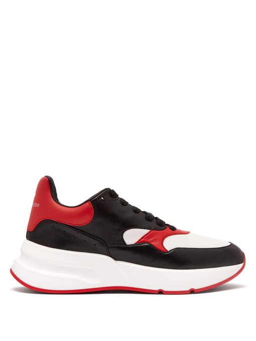 black trainers red sole