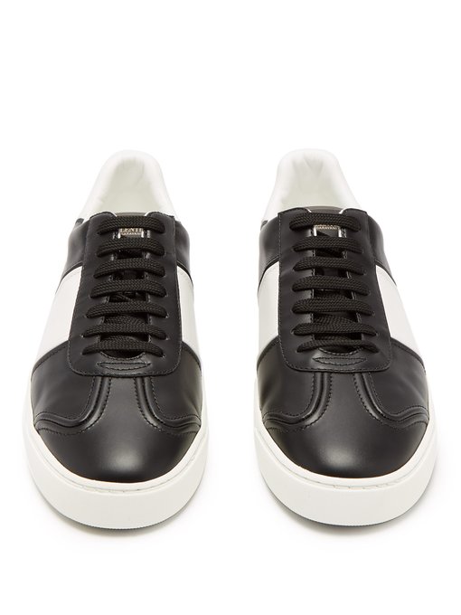 valentino fly crew leather trainers
