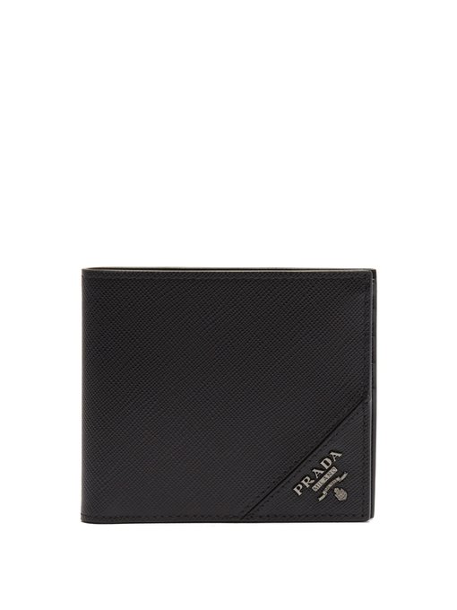 Bi-fold saffiano-leather wallet | Prada 